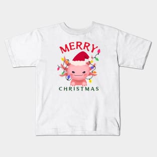 Christmas Axolotl Kids T-Shirt